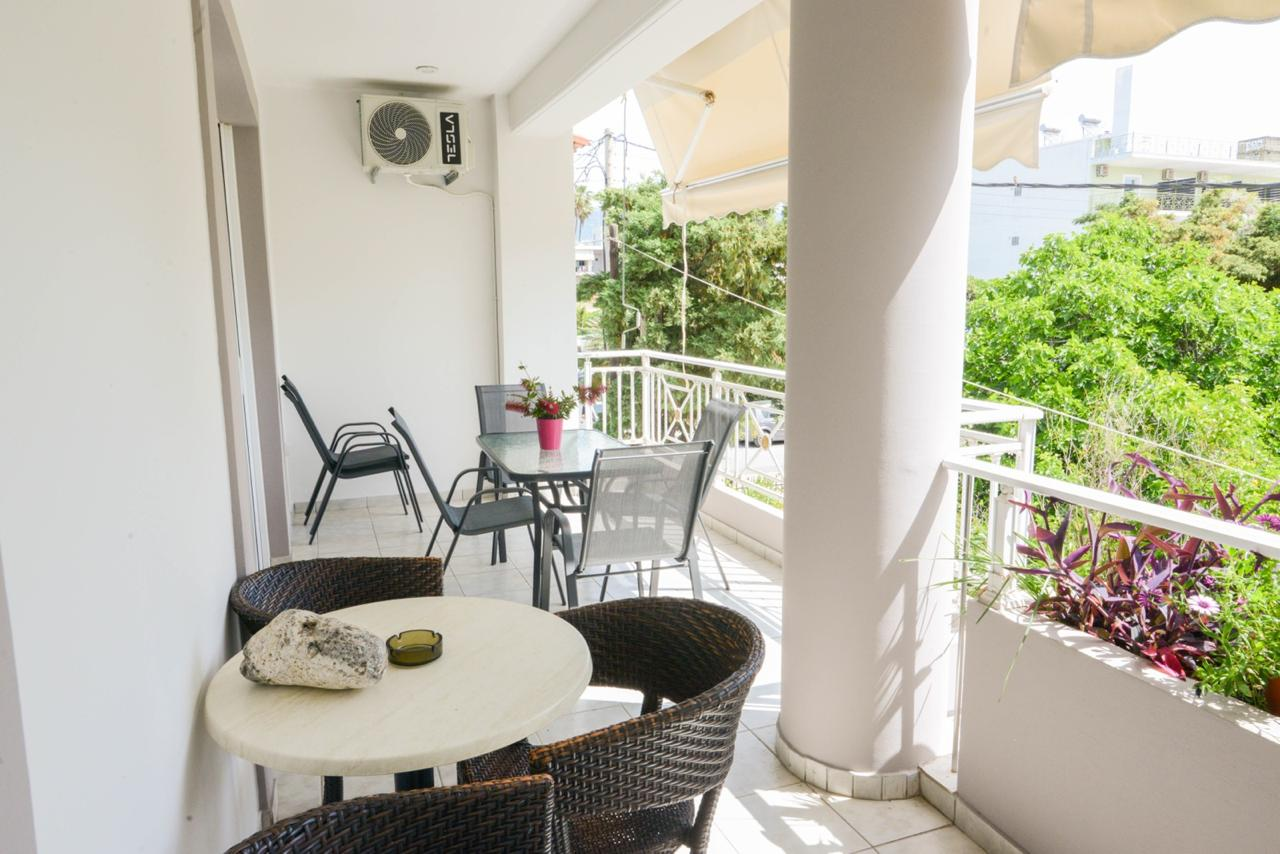 Spacious terrace with multiple seating areas